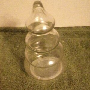 Clear Glass Stacking Jars